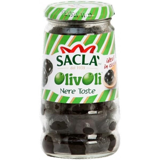 Picture of SACLA OLIVE NERE TOSTE 200GR